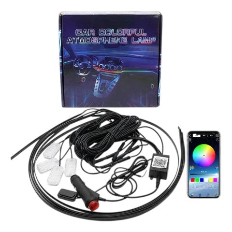Luces Led Interior Auto Led Tablero Y Ambiental Kit 10 En 1