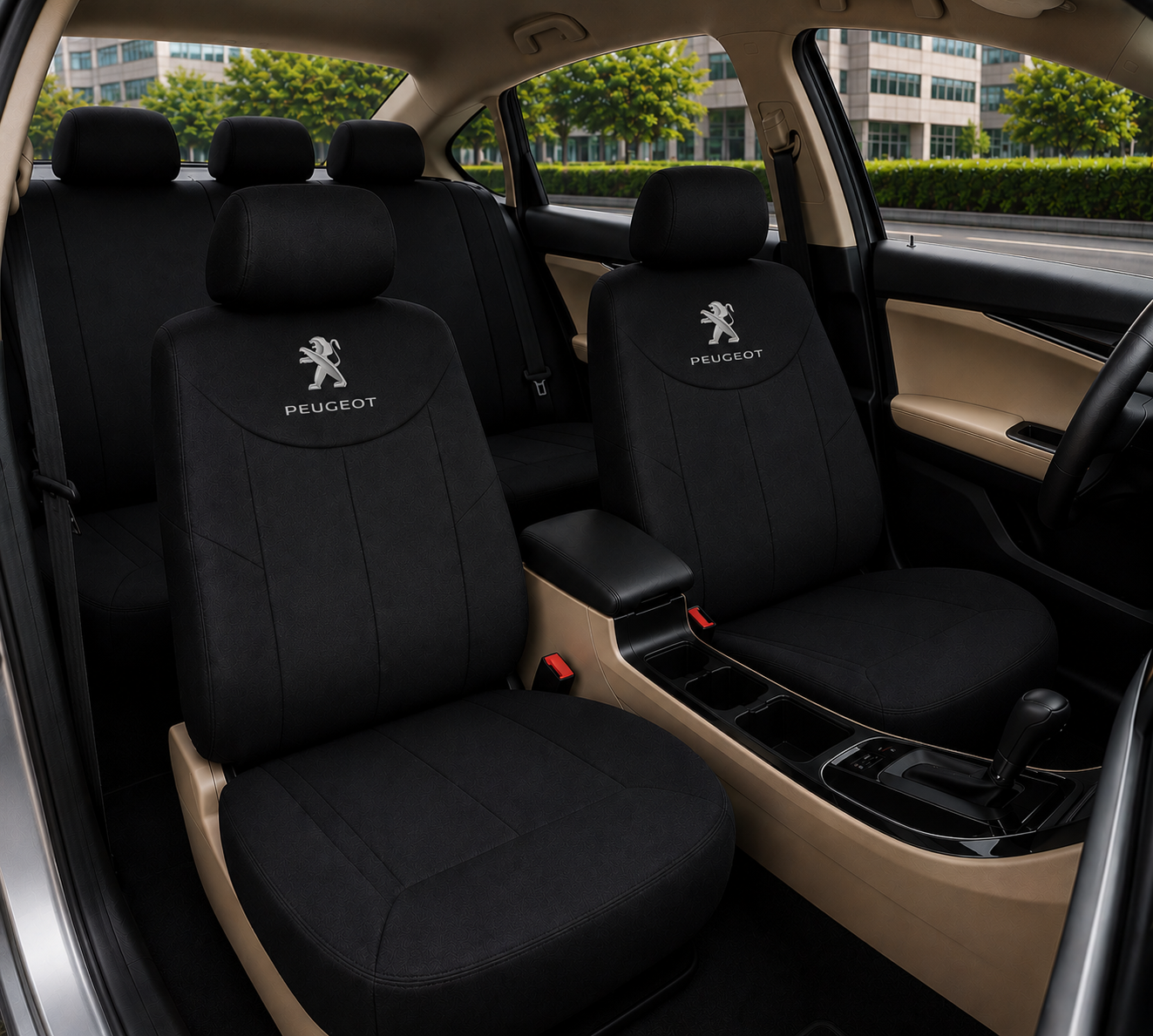 Funda Cubreasiento Poliéster Premium C/ Logo 9pcs