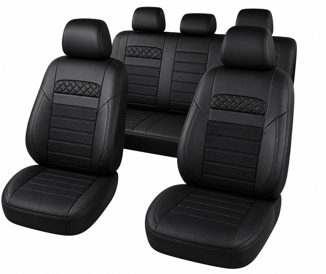 Juego Cubre Asiento Eco Cuero + Set Alfombras 100% Goma