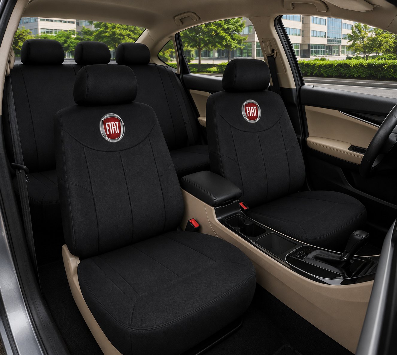 Funda Cubreasiento Poliéster Premium C/ Logo 9pcs