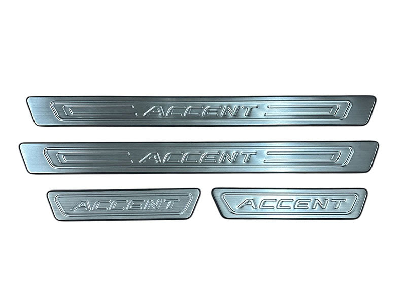 Cubre Zócalos Adhesivos Acero Hyundai Accent