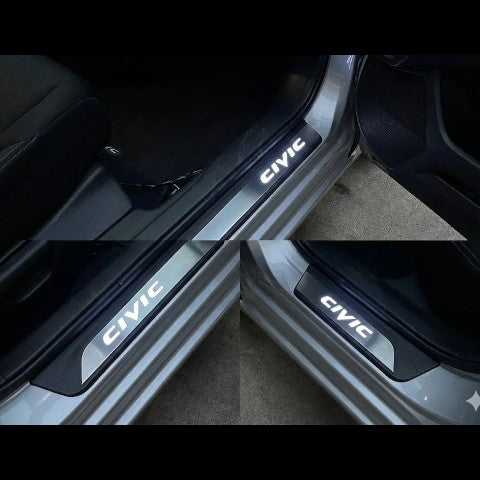 Protector Zócalo Led Adhesivo Cubre Zócalo Honda Civic 2016
