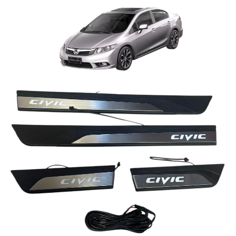 Protector Zócalo Led Adhesivo Cubre Zócalo Honda Civic 2016