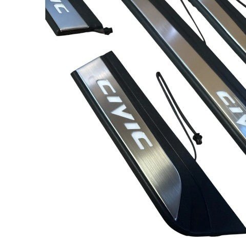 Protector Zócalo Led Adhesivo Cubre Zócalo Honda Civic 2016