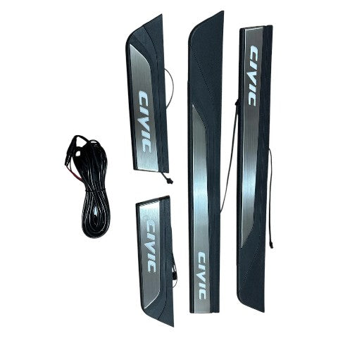 Protector Zócalo Led Adhesivo Cubre Zócalo Honda Civic 2016