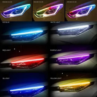 Tira Led Rgb Auto 12 V Flexible Posición & Señalero