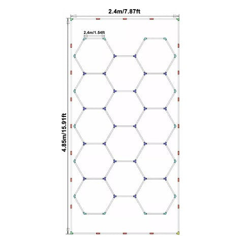 Luz led panel hexagonal Decoiluminación