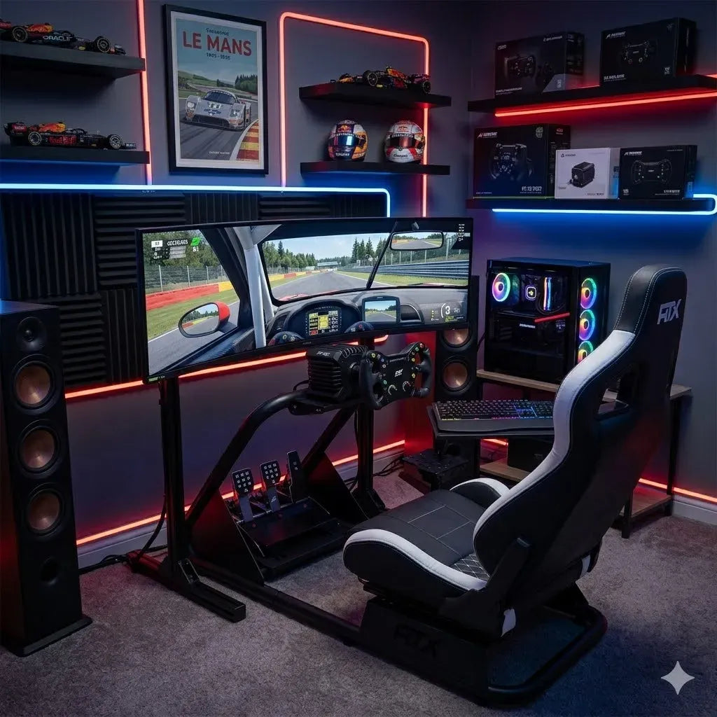 Simulador De Carreras Cockpit Completo Estructura + Butaca RTX