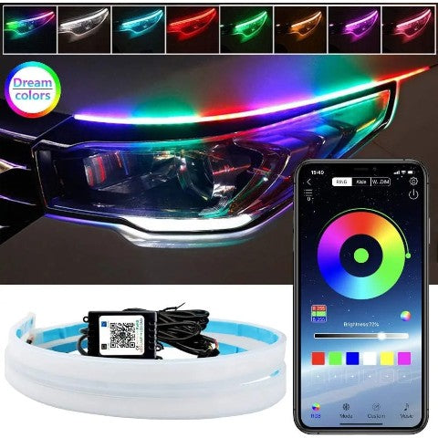 Tira Led Rgb Auto 12 V Flexible Posición & Señalero