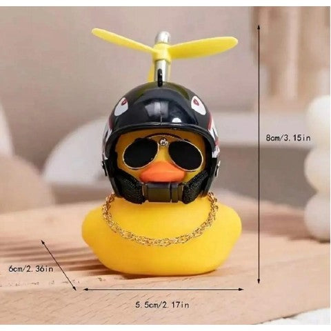 Adorno Pato Fachero Para Coche Adhesivo Con Accesorios-