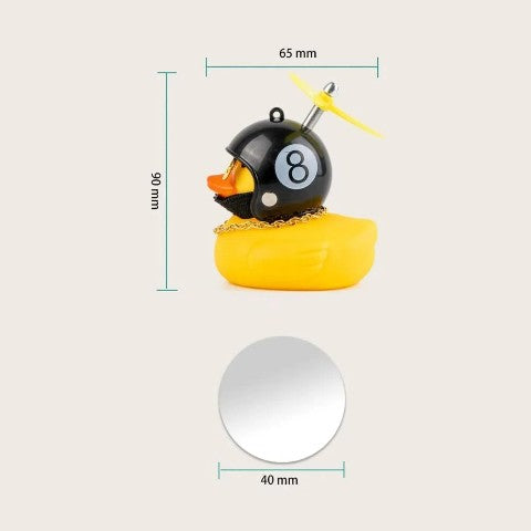 Adorno Pato Fachero Para Coche Adhesivo Con Accesorios 8