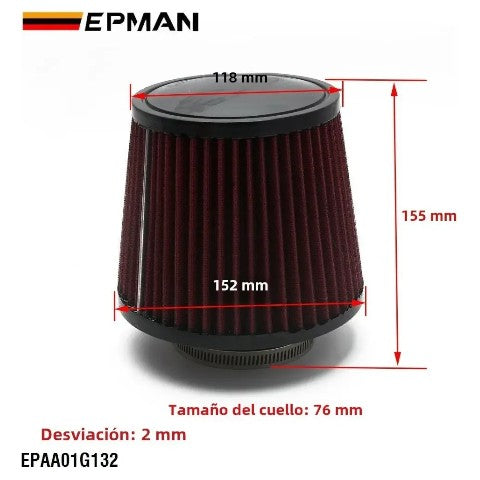 Kit Admisión De Aire Frío Con Filtro Para Vw Golf Gti Mk6