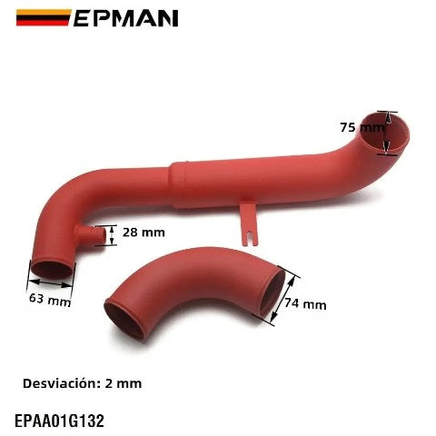 Kit Admisión De Aire Frío Con Filtro Para Vw Golf Gti Mk6