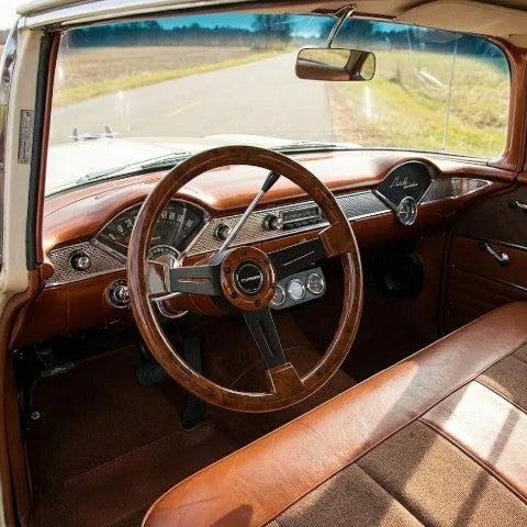 Volante Deportivo Diseño Símil Madera