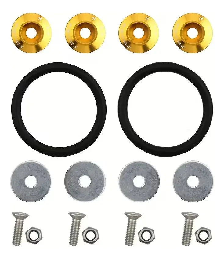 Ganchos Sujeta Puntas Paragolpes Tuning C/ Aro Goma Juego