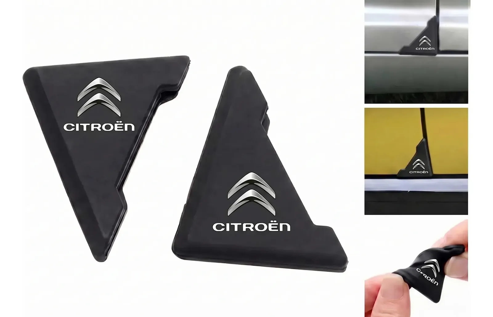 Protector De Puerta Silicona Auto Esquinero Adhesivos X Jgo