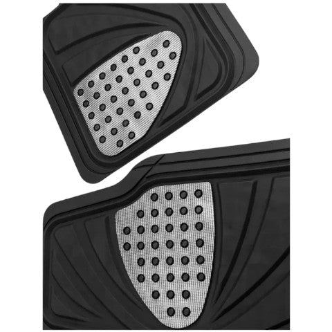 Alfombras Autos Universal 5 Piezas Negra Goma Reforzada