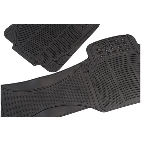 Alfombras Autos Universal 3 Piezas Negra 100% Goma