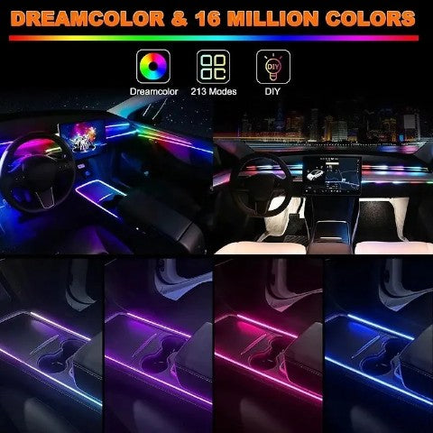 Luces Led Interior Auto Led Tablero Y Ambiental Kit 10 En 1