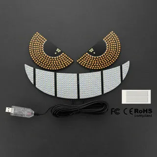 Luz Led Ojos De Diablo 11 Modos Auto/camión