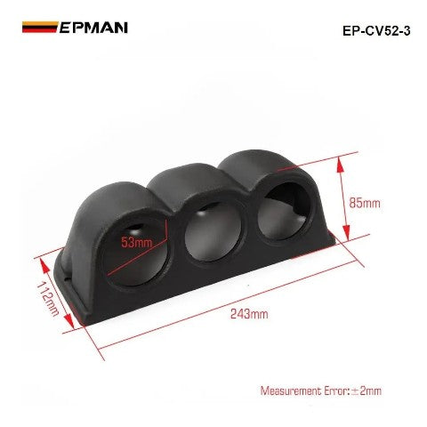 Panel de instrumentos para coche, con soporte de 52 mm