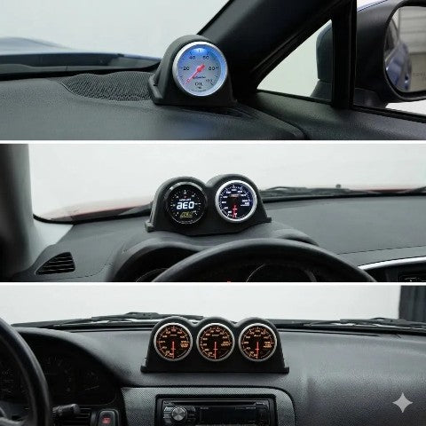 Panel de instrumentos para coche, con soporte de 52 mm