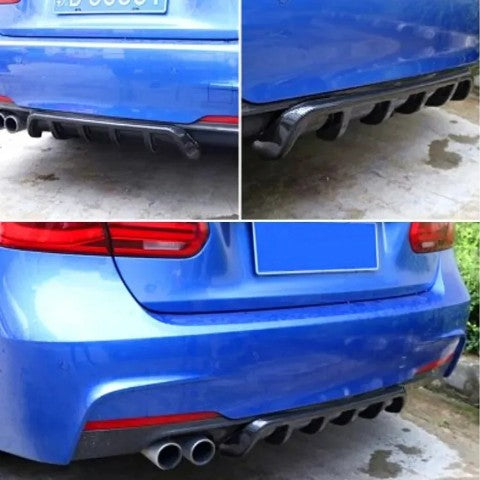 Spoiler trasero difusor negro carbón