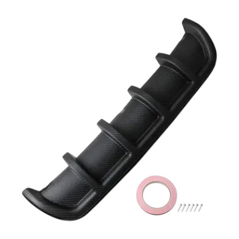 Spoiler trasero difusor negro carbón