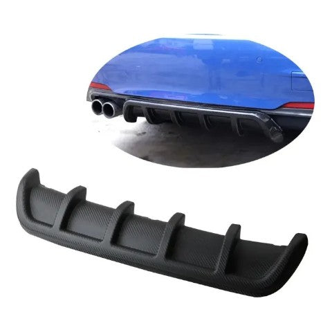 Spoiler trasero difusor negro carbón