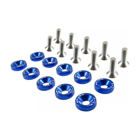 Set Arandelas Aluminio Con Tornillo 6mm Universal Set X10