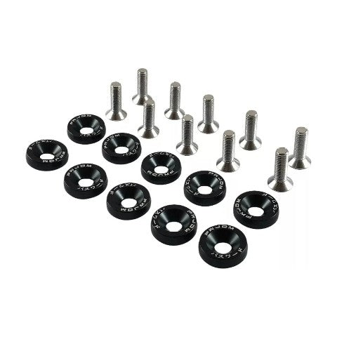 Set Arandelas Aluminio Con Tornillo 6mm Universal Set X10