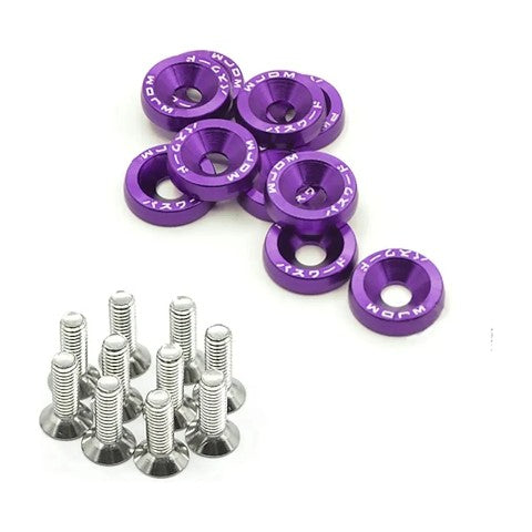 Set Arandelas Aluminio Con Tornillo 6mm Universal Set X10