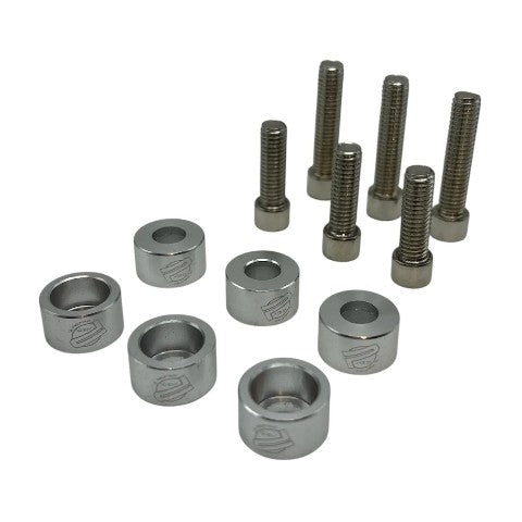 Kit Arandelas Aluminio X6 Con Tornillos Tuning Racing