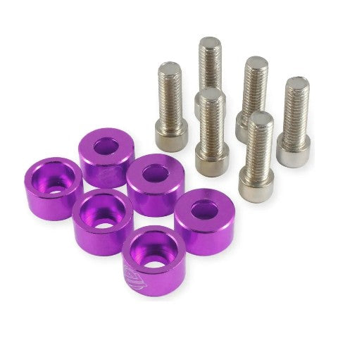 Kit Arandelas Aluminio X6 Con Tornillos Tuning Racing