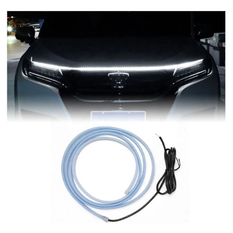 Tira Flexible Rgb Para Capo De Auto, Decoración Tuning 12v