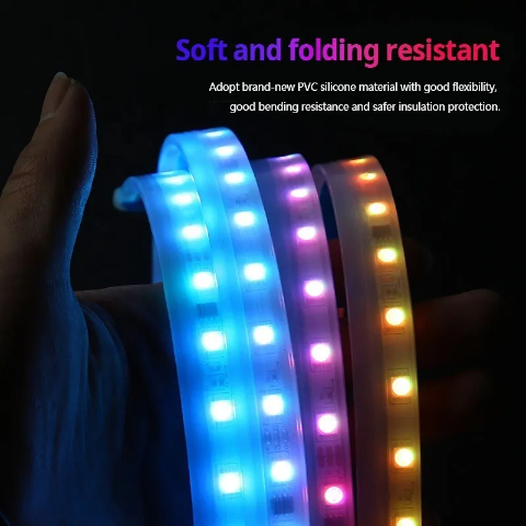 Tira Flexible Rgb Para Capo De Auto, Decoración Tuning 12v