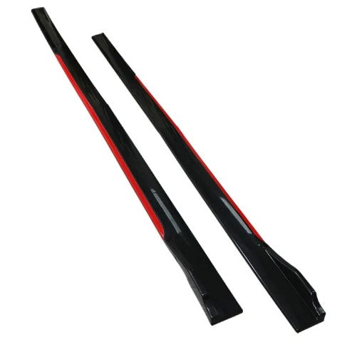 Spoiler Difusores Laterales Universal Negro y Rojo