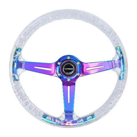 Volante Deportivo Diseño Tornasol 350mm