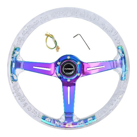 Volante Deportivo Diseño Tornasol 350mm