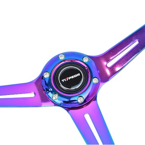 Volante Deportivo Diseño Tornasol 350mm