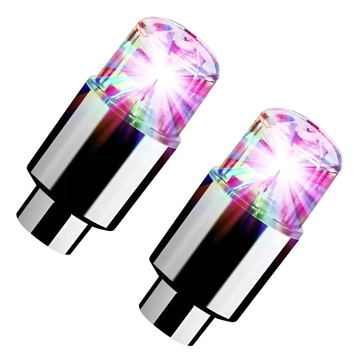 Tapa Valvula Luz Led P/ Rueda Moto Auto