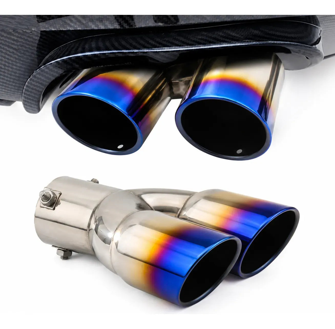 Caño Escape Doble Tuning Recto