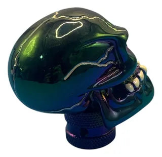 Pomo Palanca De Cambios Calavera Tornasol Universal