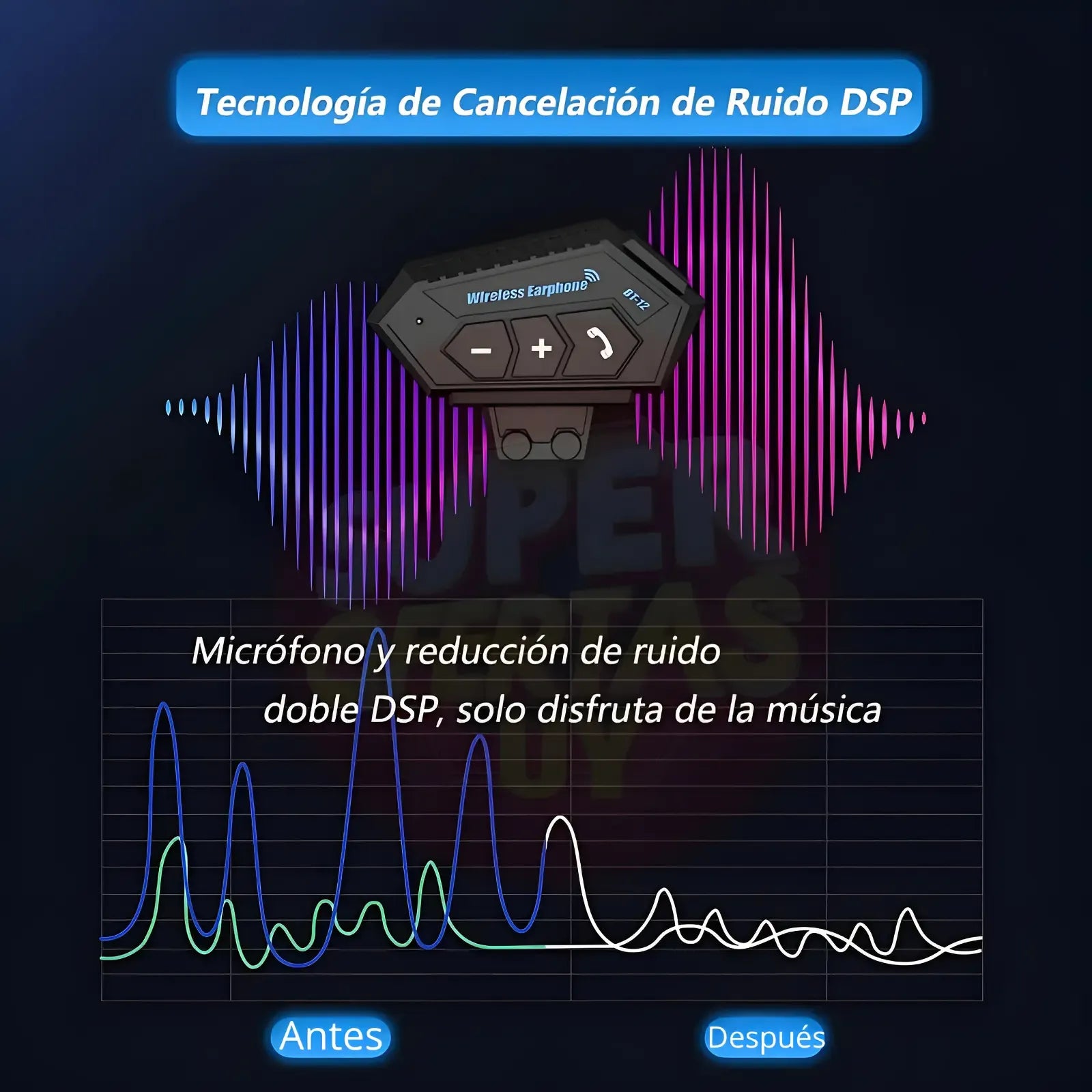 Intercomunicadores Bluetooth Para Casco De Moto C/ Micrófono