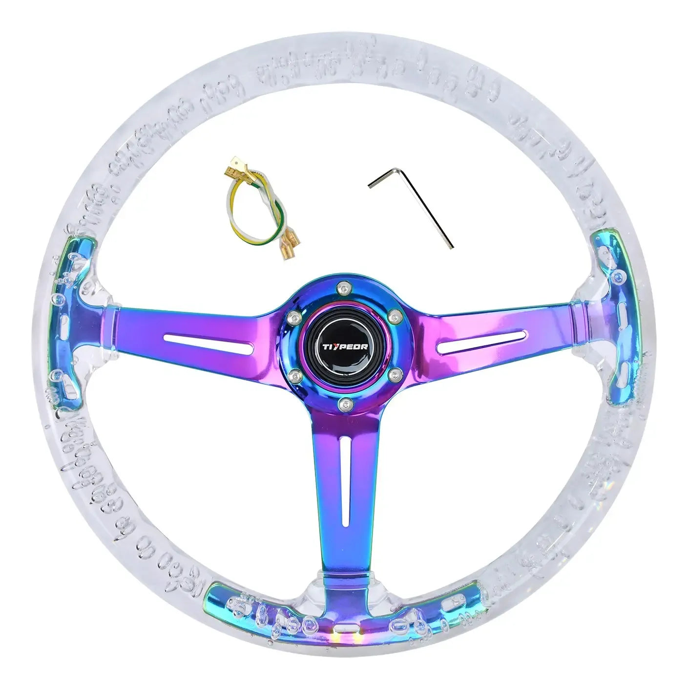 Volante Deportivo Diseño Tornasol 350mm