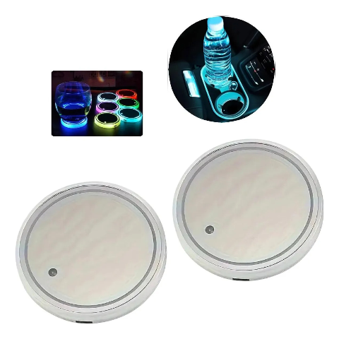 Posavaso Apoya Vaso Led Multicolor X2