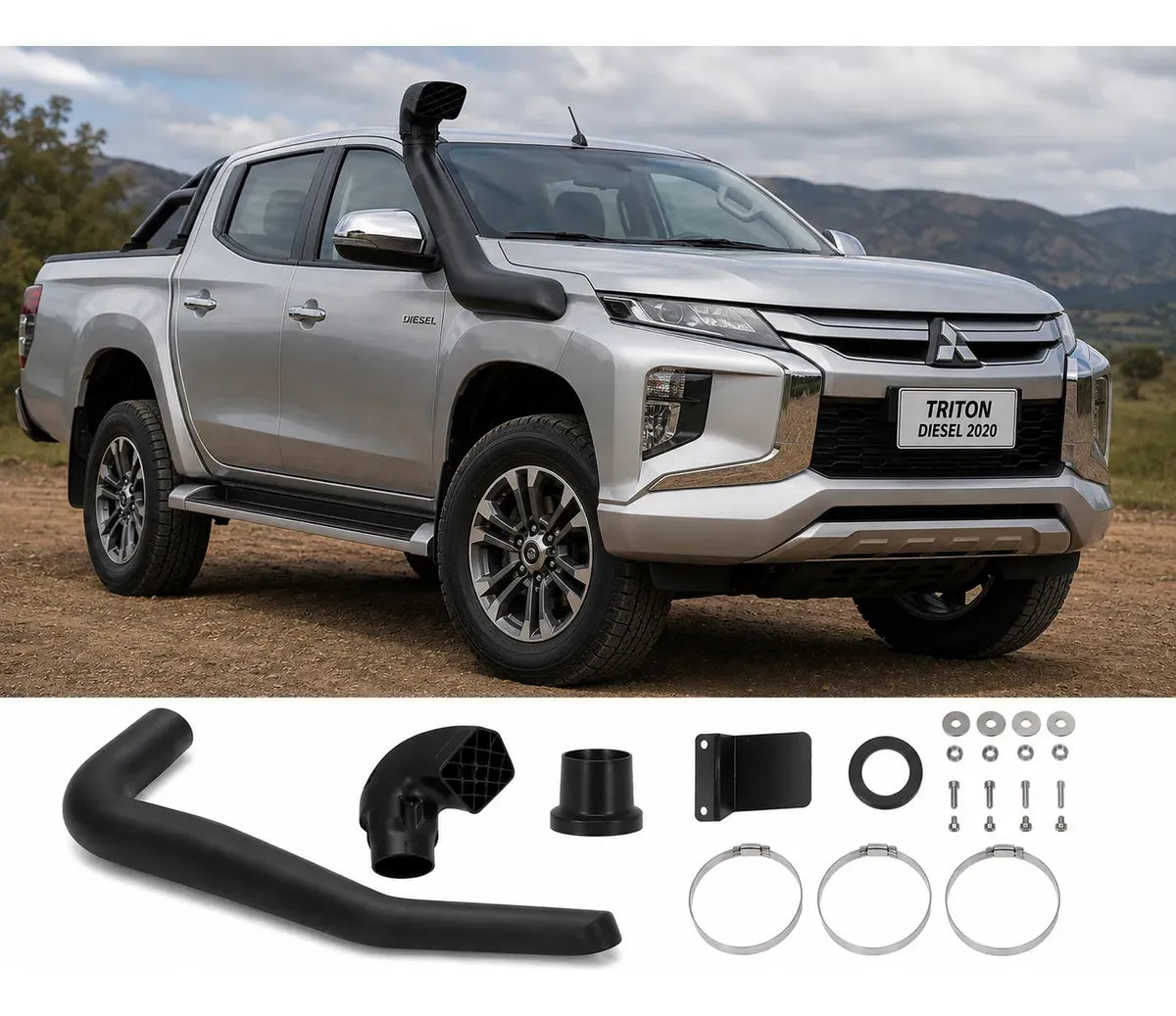 Snorkel Toma Aire Mitsubishi Triton 2018 + Diesel