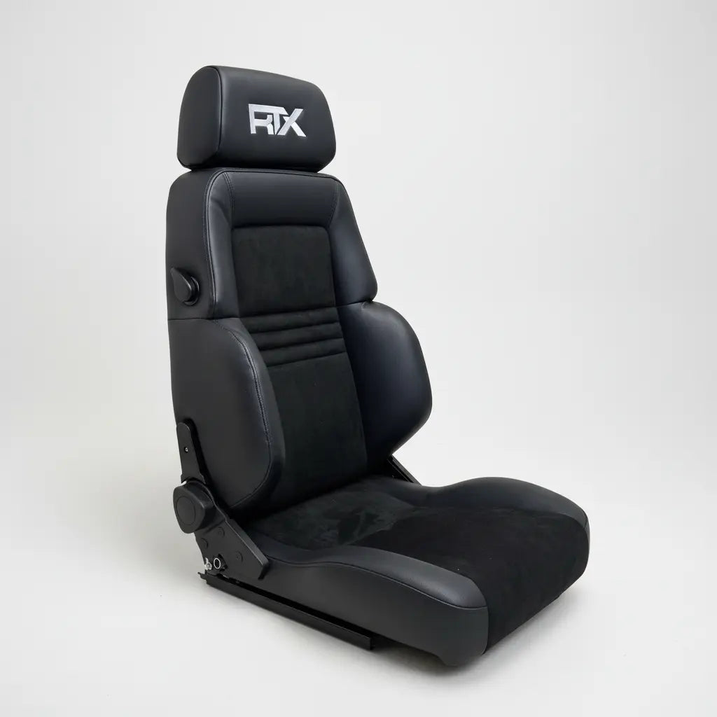 Butaca Deportiva Retro Cuero Y Gamuza Sport Rtx