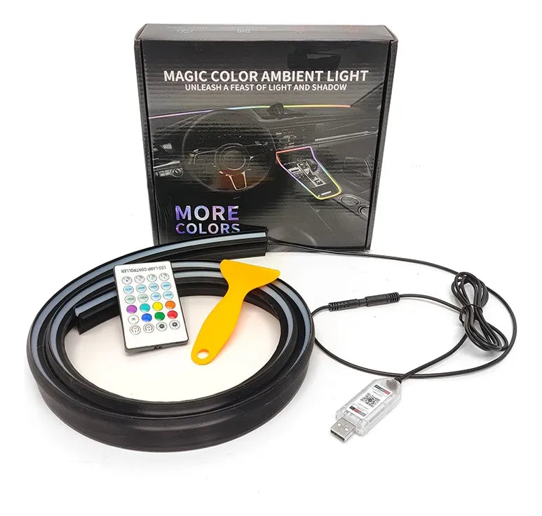 Tira Led RGB interior Para Parabrisas