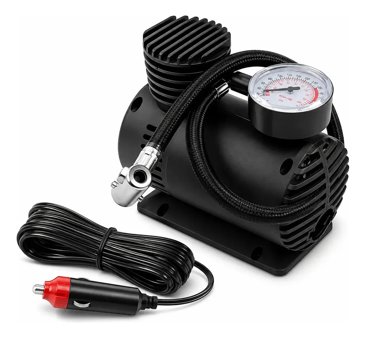 Inflador Eléctrico 12 Volts 300psi Compresor Portatil